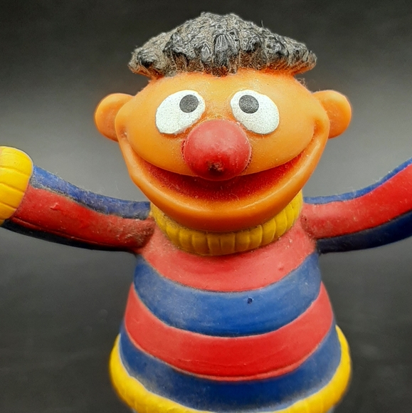 Jim Henson Productions Applause Sesame Street Ernie Bendable Figure Toy Vintage - Picture 5 of 7